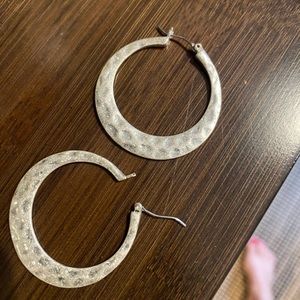 Lucky Brand Silver Hoops Earrings